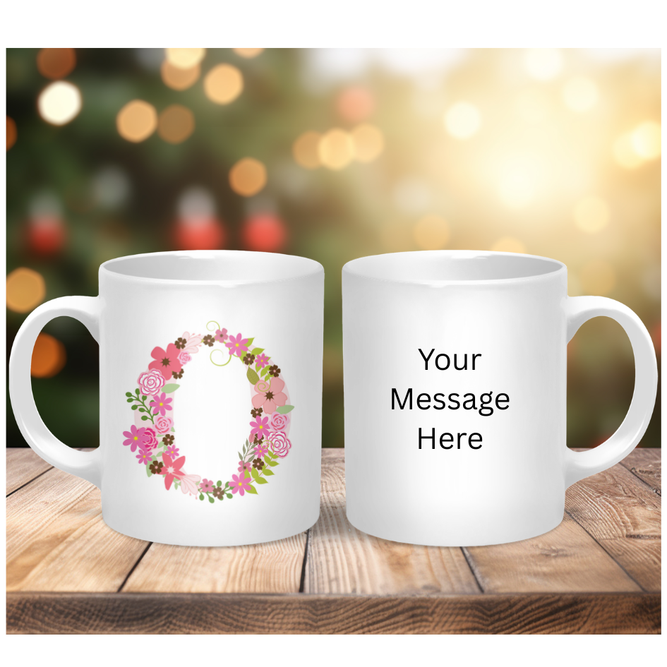 Personalised Coffee Mug- Custom Letter & Name
