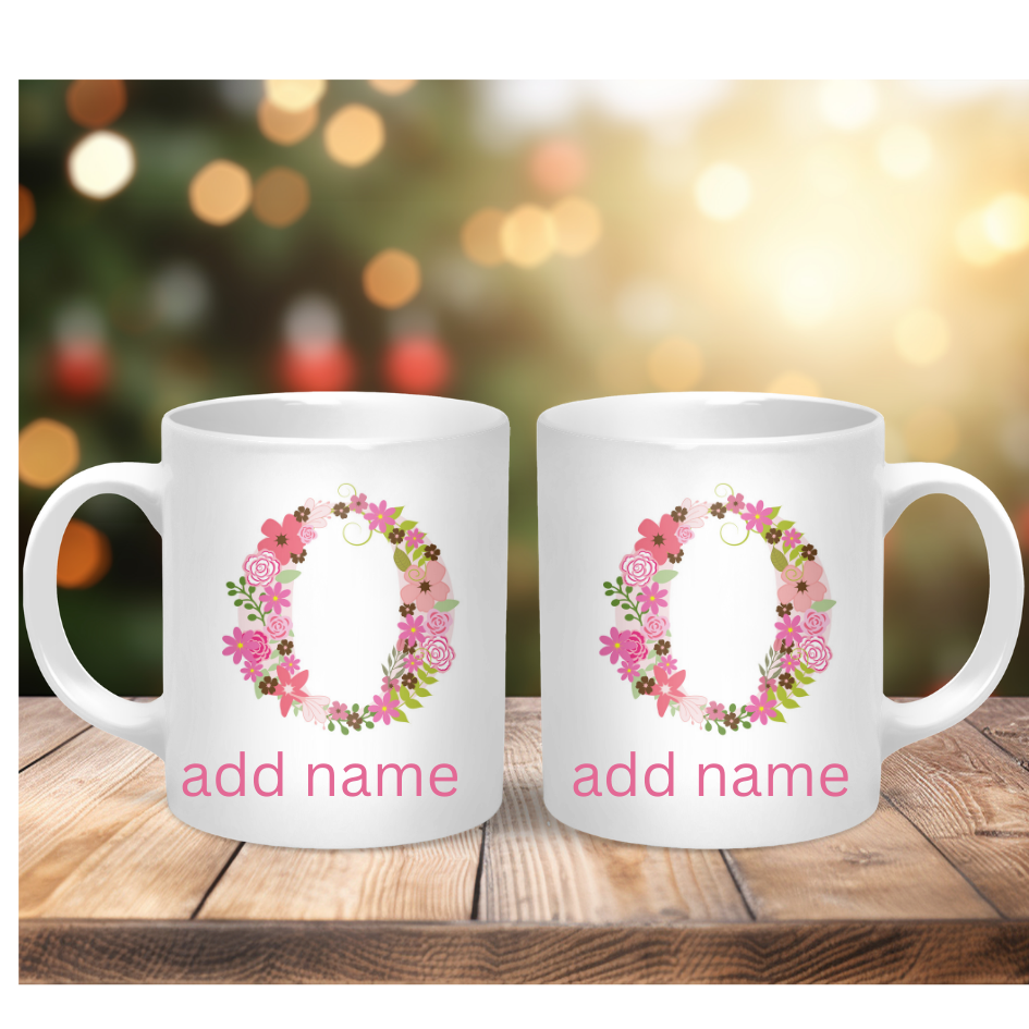 Personalised Coffee Mug- Custom Letter & Name