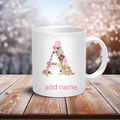 Personalised Coffee Mug- Custom Letter & Name