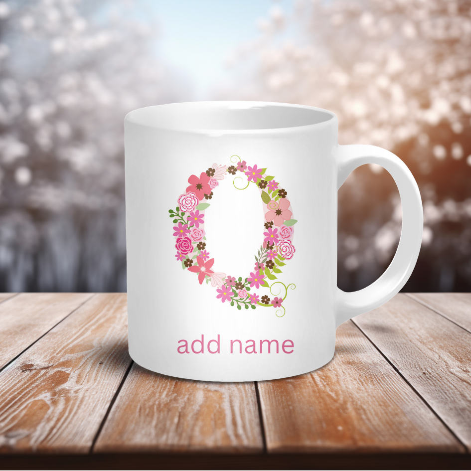 Personalised Coffee Mug- Custom Letter & Name