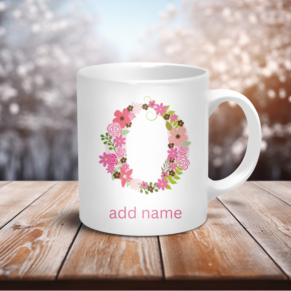 Personalised Coffee Mug- Custom Letter & Name