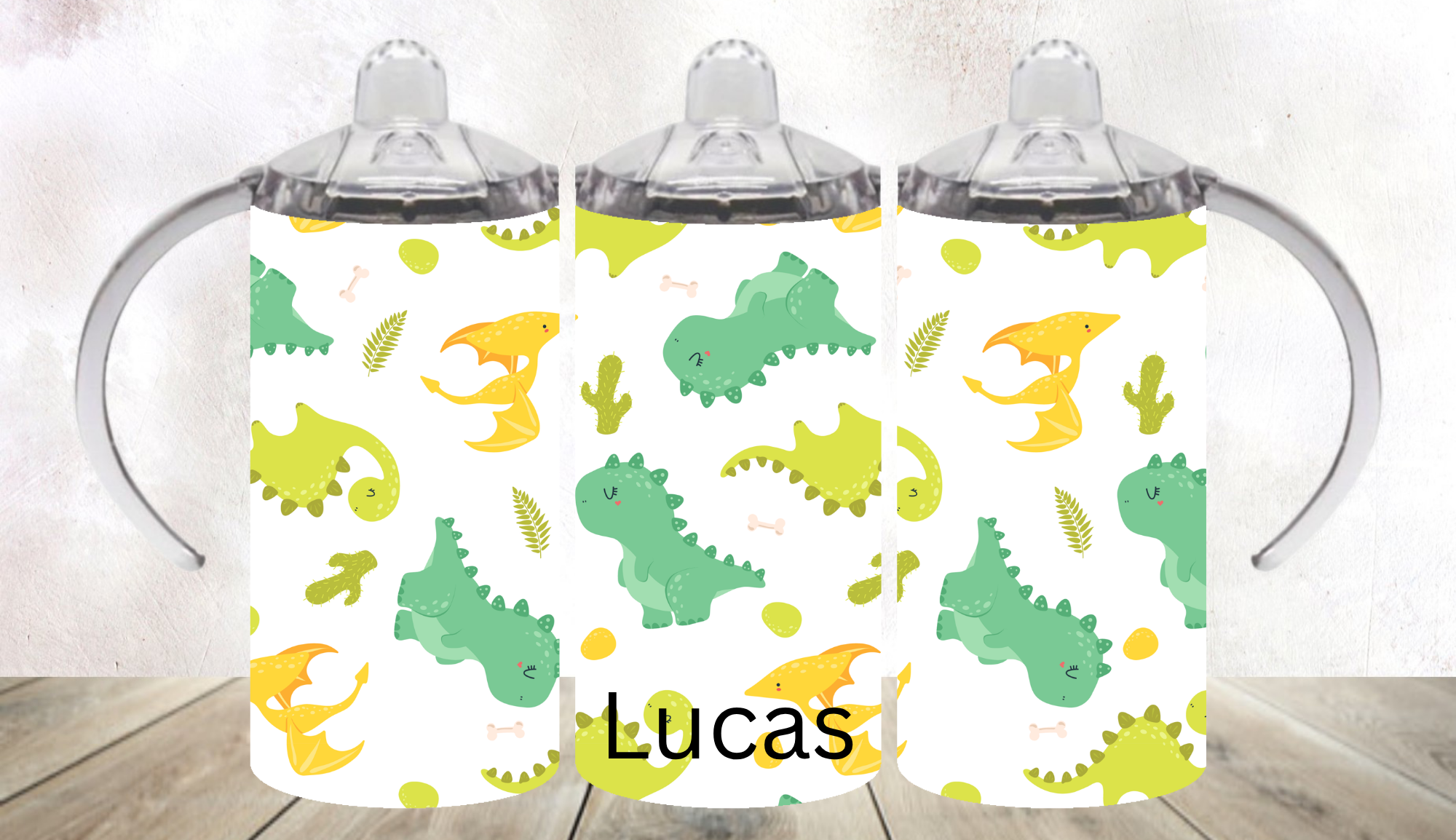 Personalised Kids Sippy Cup with Large Handles | Baby Toddler Training Cup