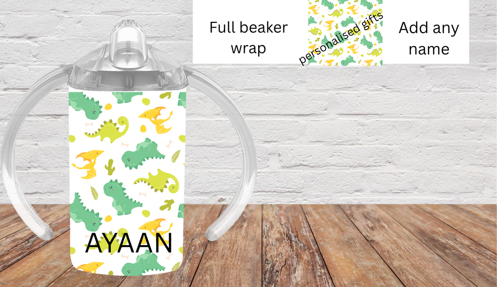 Personalised Kids Sippy Cup with Large Handles | Baby Toddler Training Cup