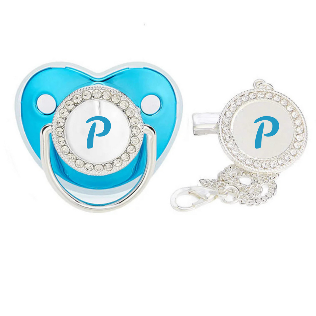 Personalised Dummy & Matching Dummy Clip Custom Name Boy or Girl