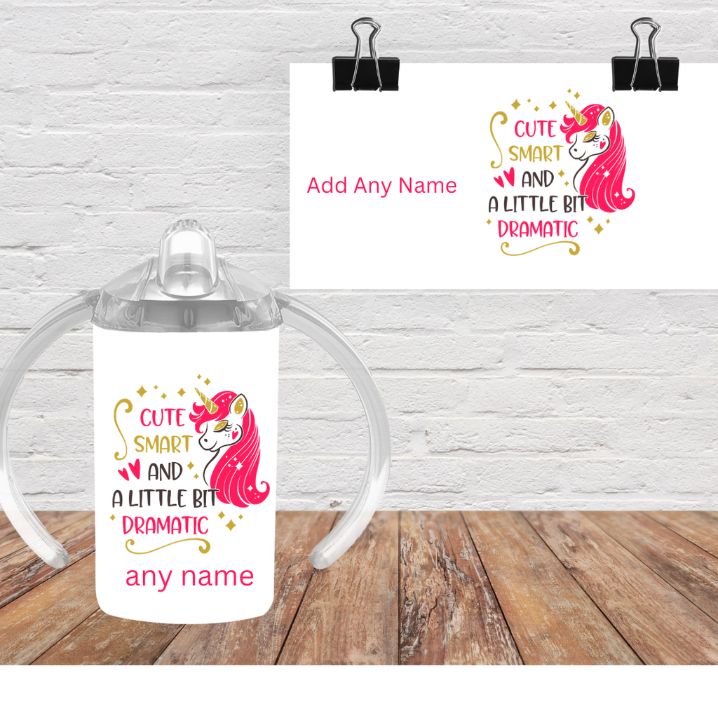 Personalised Kids Sippy Cup with Large Handles | Baby Toddler Training Cup