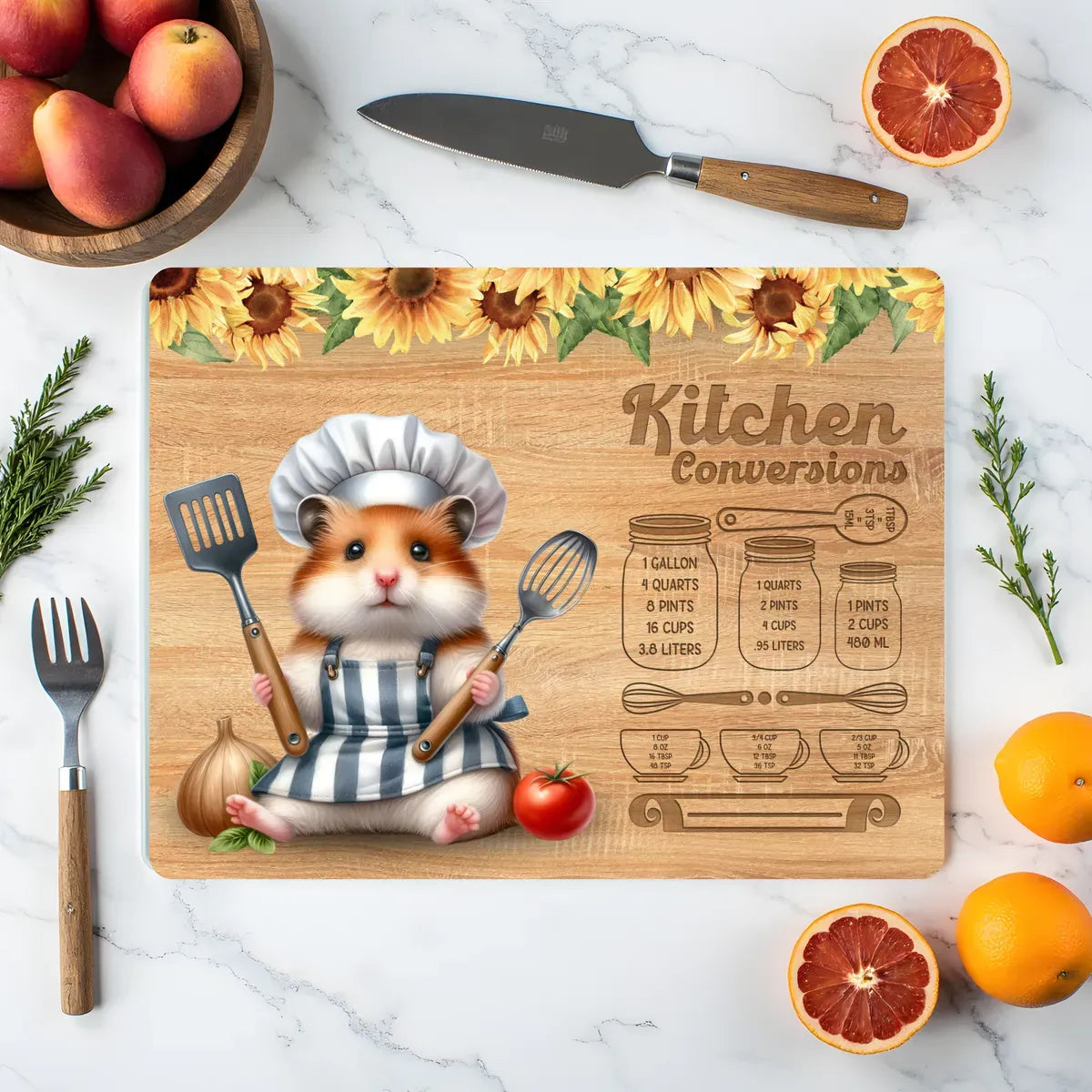 Personalised Glass Chopping Board – Custom Kitchen Gift