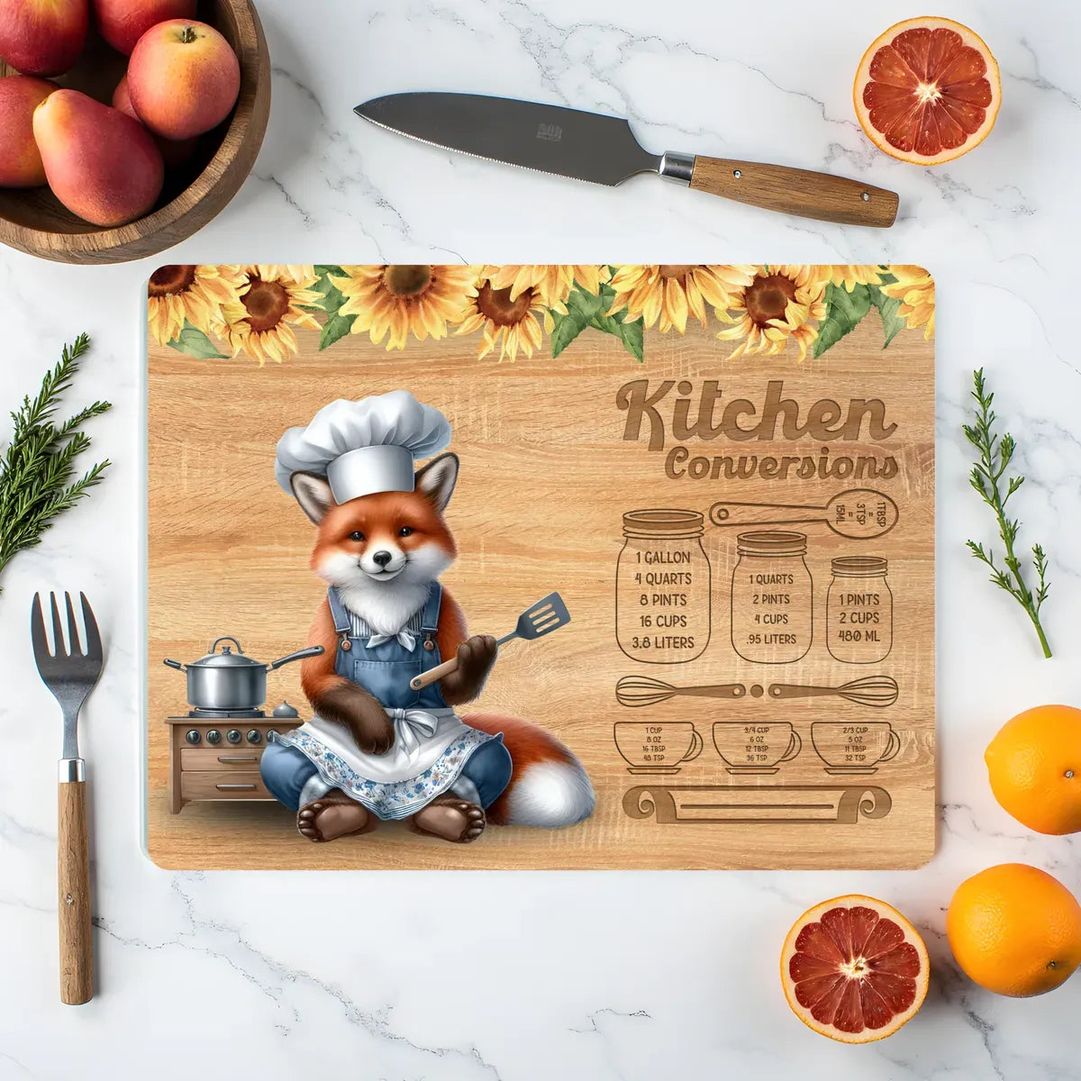 Personalised Glass Chopping Board – Custom Kitchen Gift