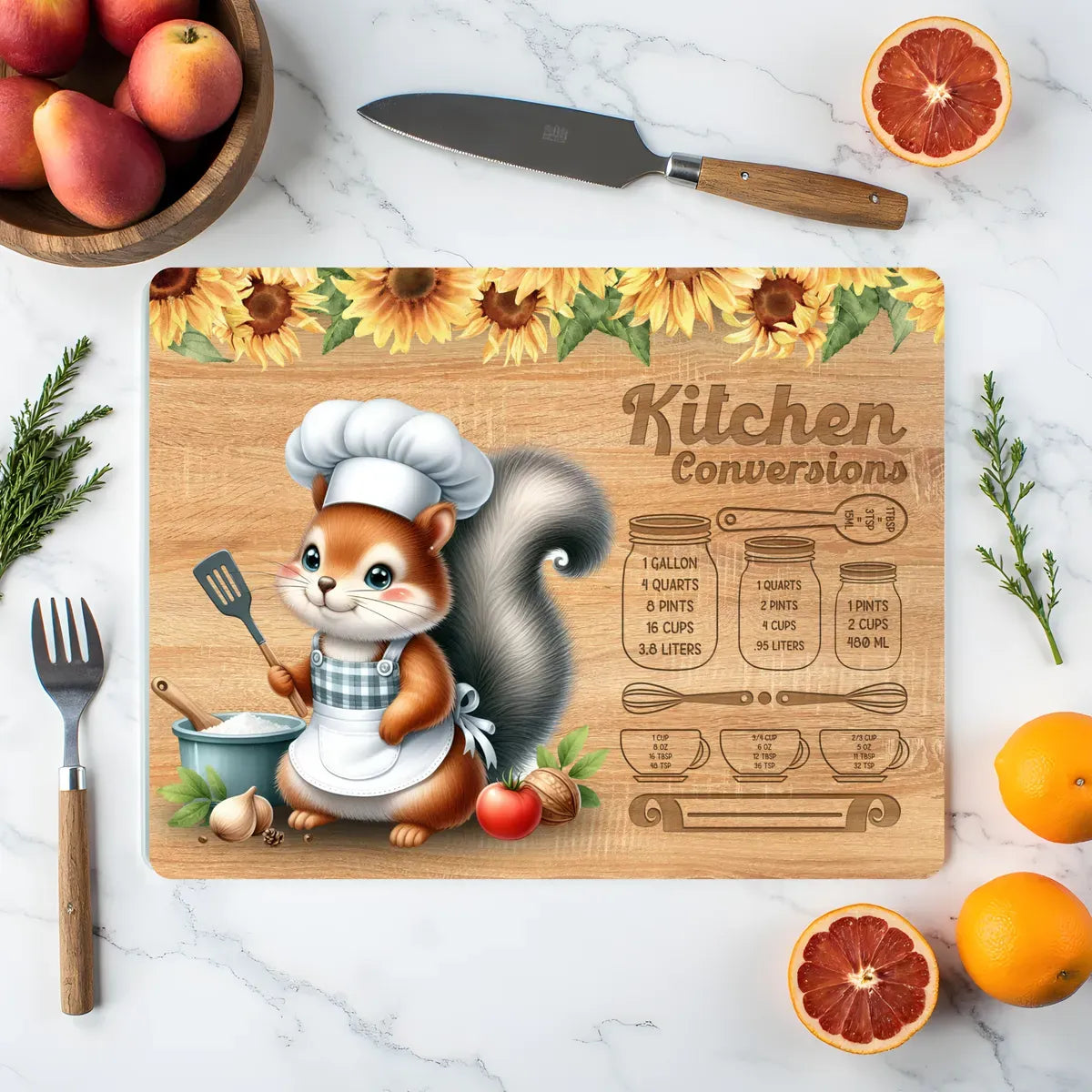 Personalised Glass Chopping Board – Custom Kitchen Gift