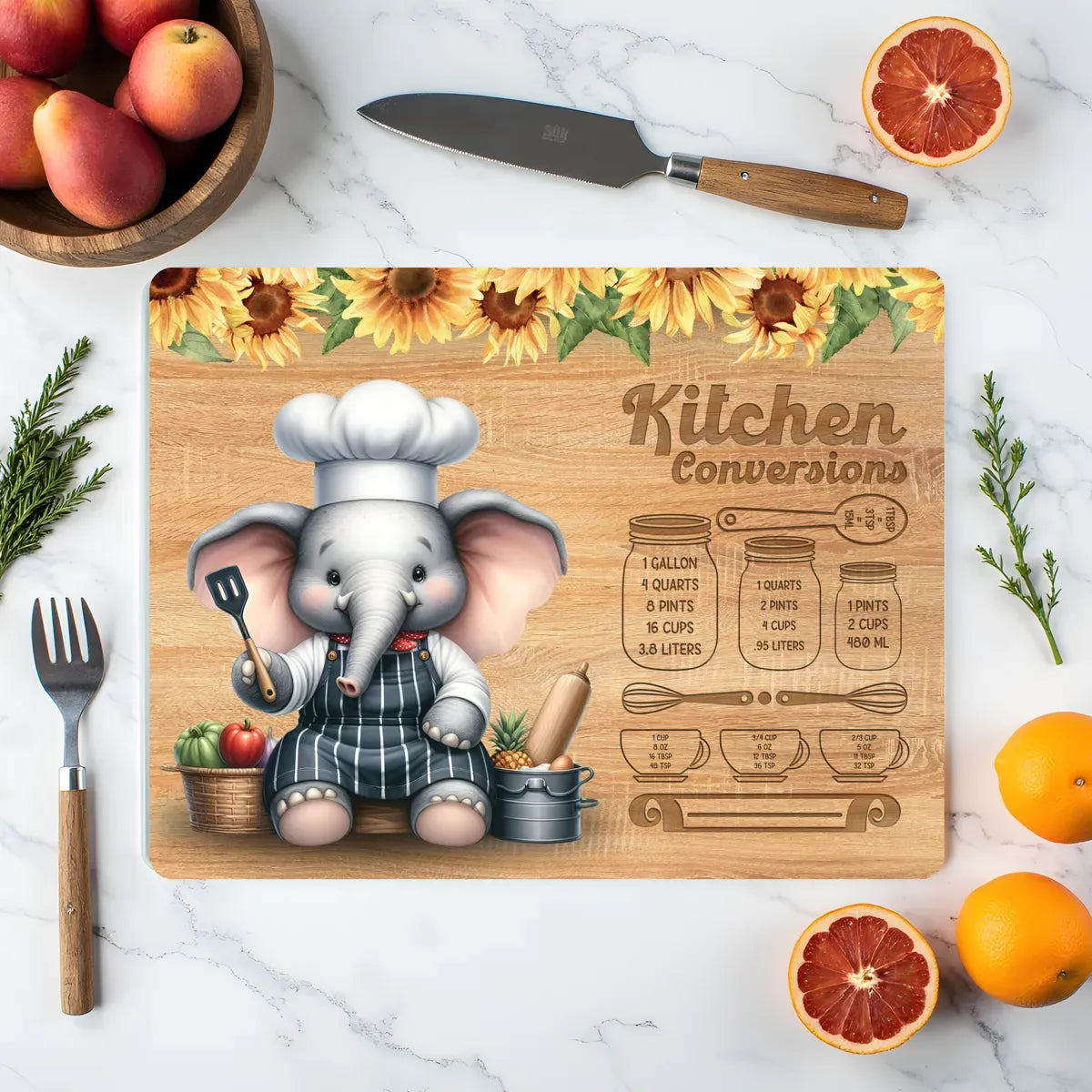 Personalised Glass Chopping Board – Custom Kitchen Gift