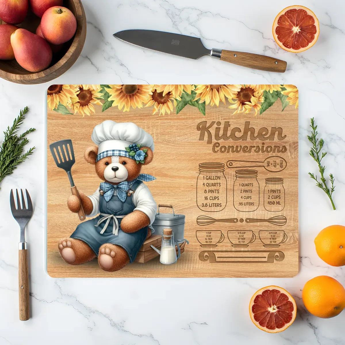 Personalised Glass Chopping Board – Custom Kitchen Gift