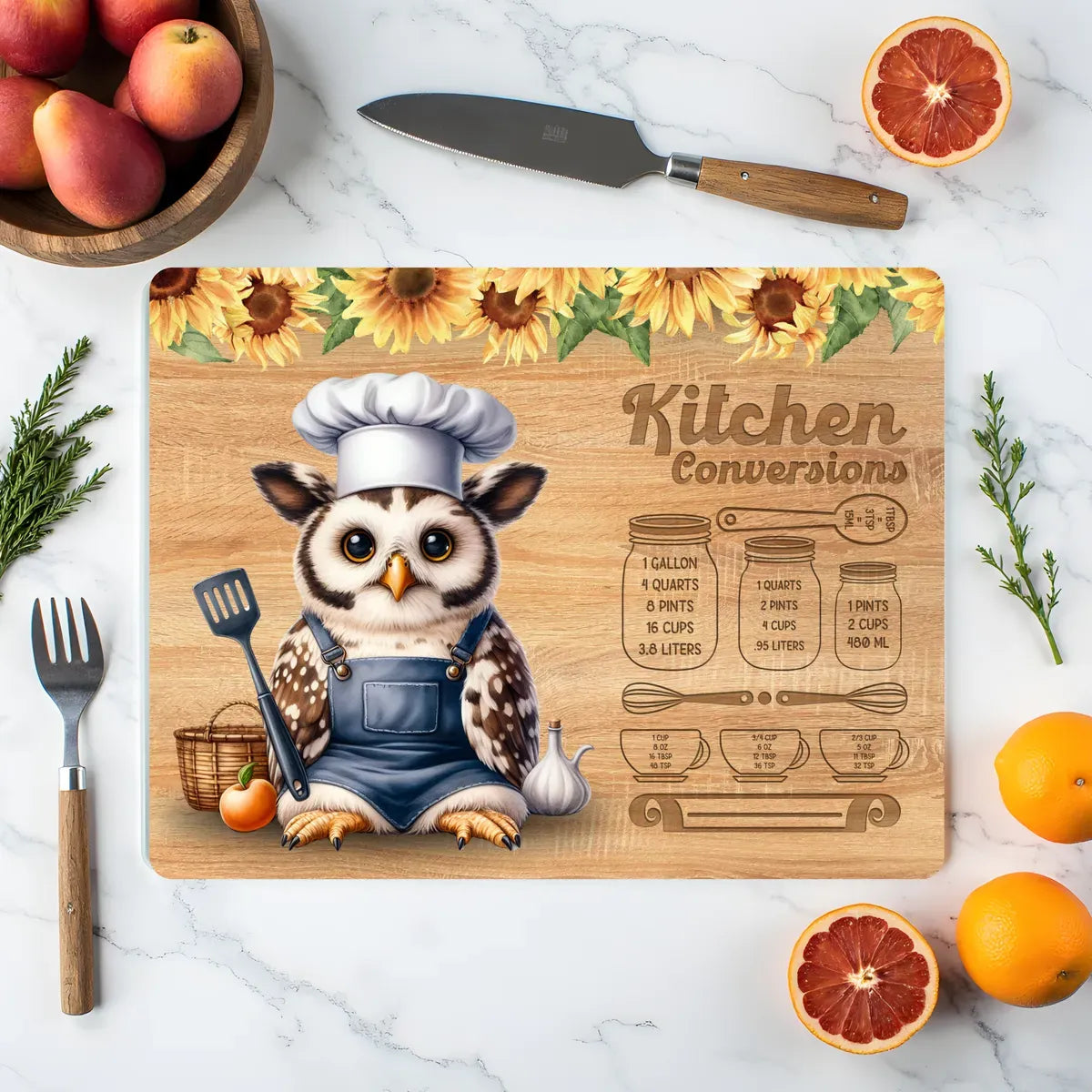Personalised Glass Chopping Board – Custom Kitchen Gift