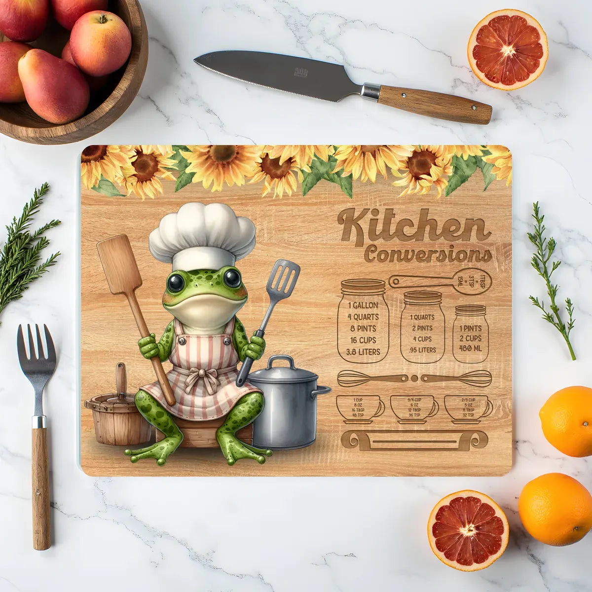 Personalised Glass Chopping Board – Custom Kitchen Gift