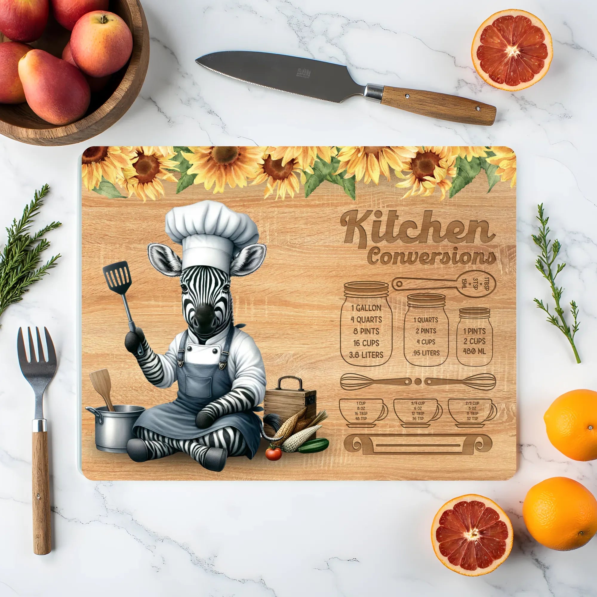 Personalised Glass Chopping Board – Custom Kitchen Gift