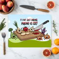 Personalised Glass Chopping Board – Custom Kitchen Gift