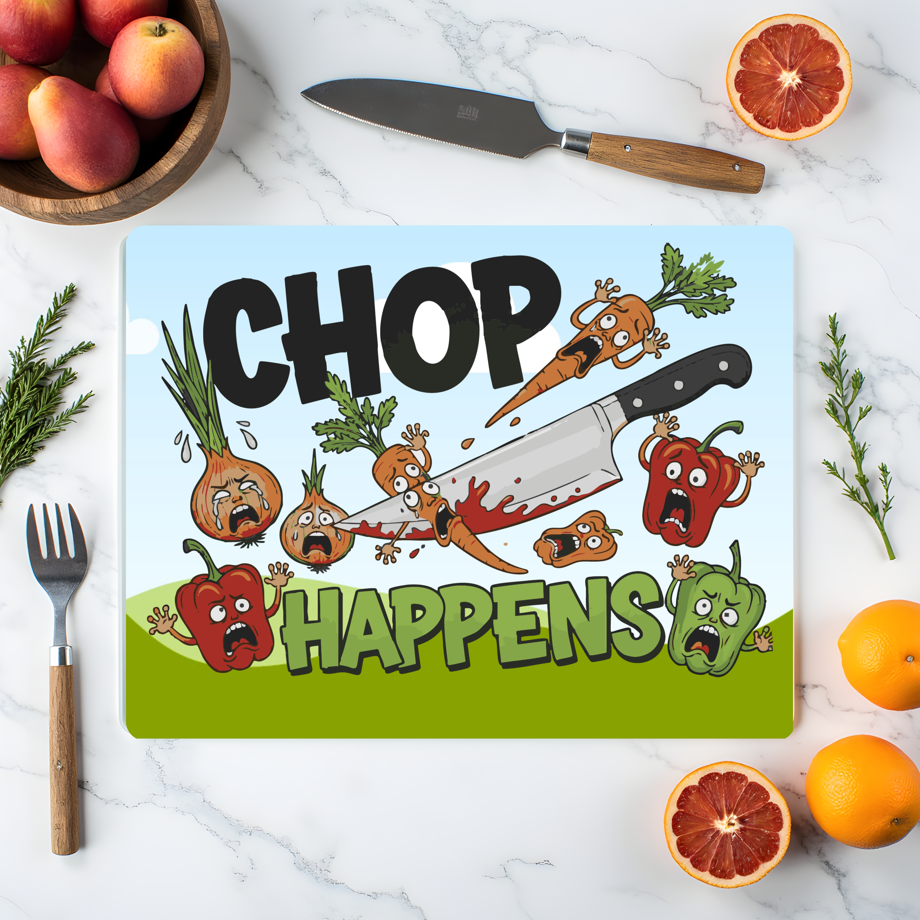 Personalised Glass Chopping Board – Custom Kitchen Gift