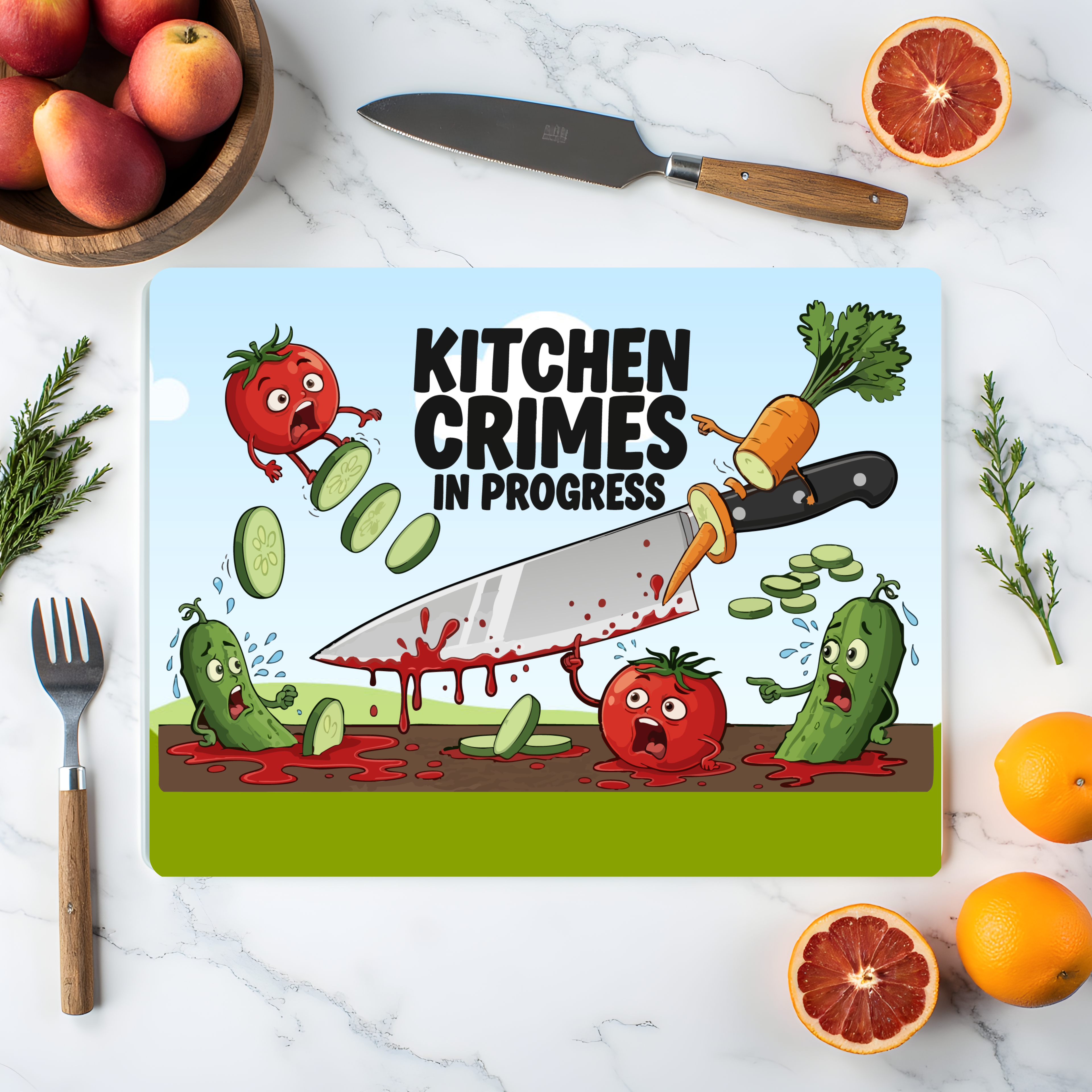 Personalised Glass Chopping Board – Custom Kitchen Gift