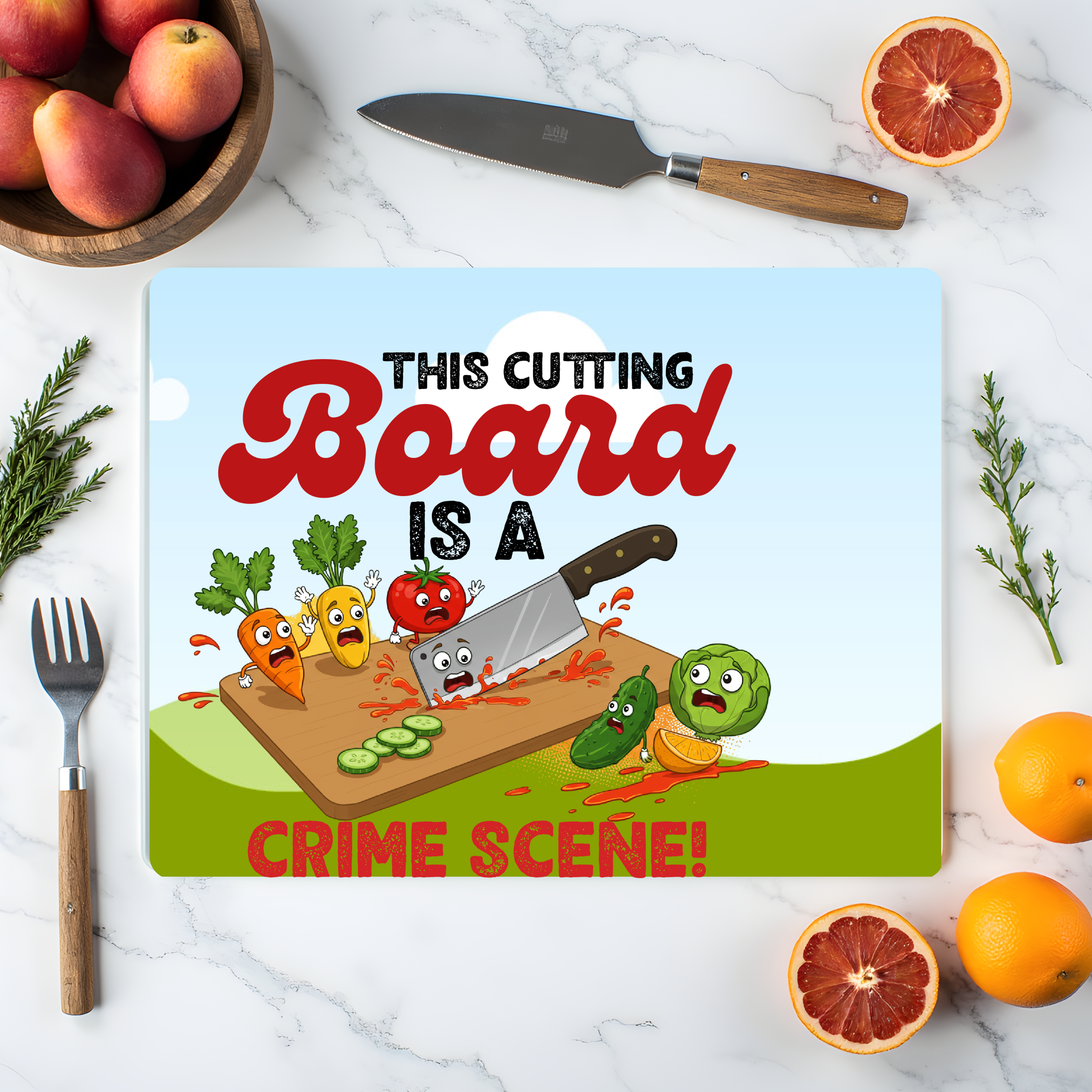 Personalised Glass Chopping Board – Custom Kitchen Gift