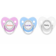 Personalised Dummy & Matching Dummy Clip Custom Name Boy or Girl