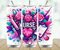 Personalised Straight Tumbler – Custom Name Skinny Tumbler with Lid & Straw