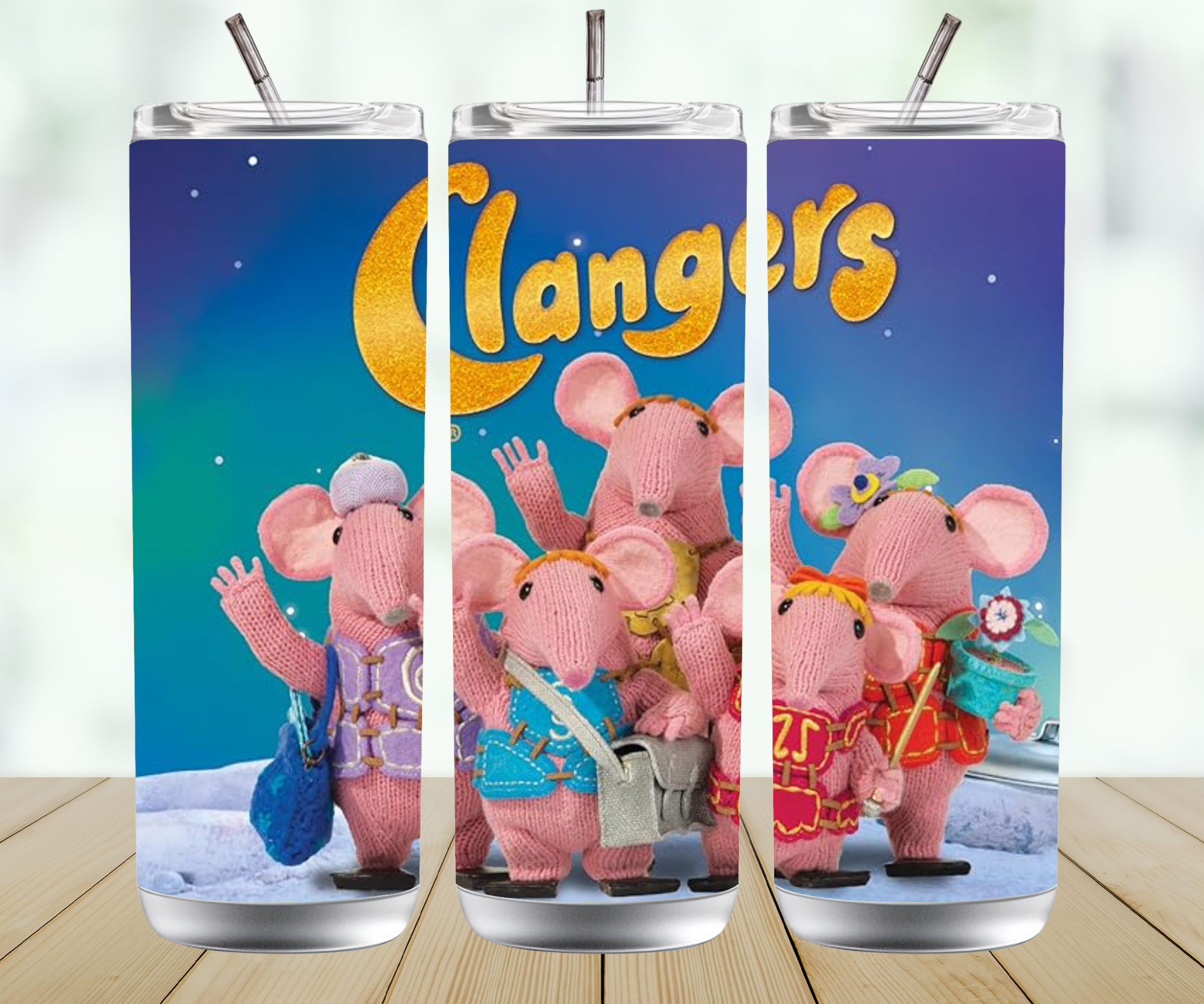 Personalised Straight Tumbler – Custom Name Skinny Tumbler with Lid & Straw