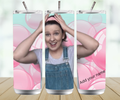 Personalised Straight Tumbler – Custom Name Skinny Tumbler with Lid & Straw
