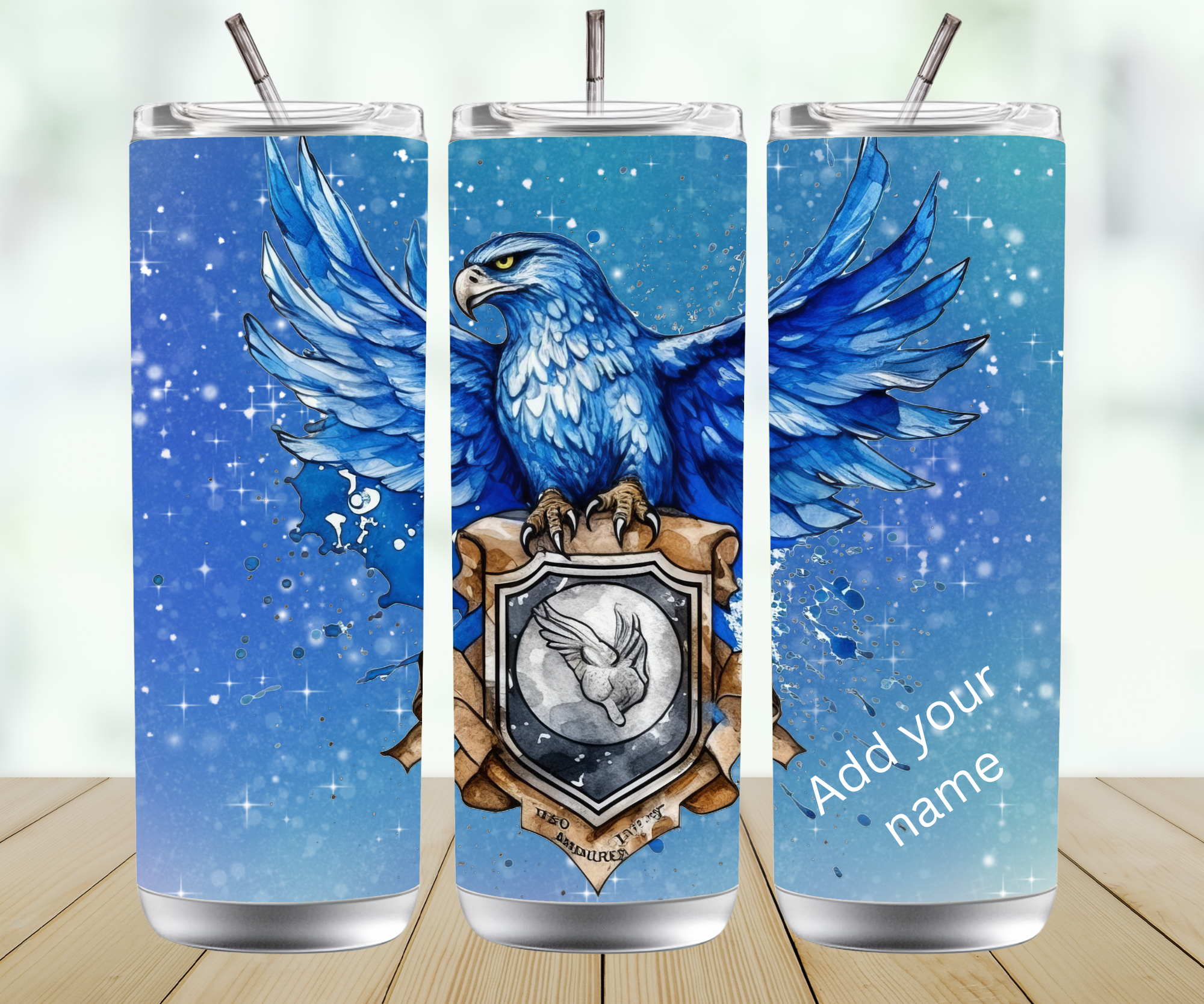 Personalised Straight Tumbler – Custom Name Skinny Tumbler with Lid & Straw