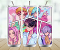 Personalised Straight Tumbler – Custom Name Skinny Tumbler with Lid & Straw