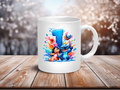 Stitch Number Mug – Personalised Number Mug (1–9) | Cute Character Coffee Cup
